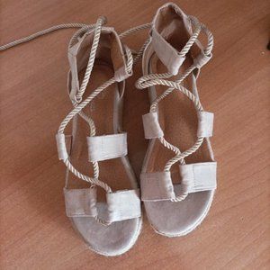 Pale pink sandals